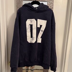 Amazon Navy Hoodie with White '07' Print